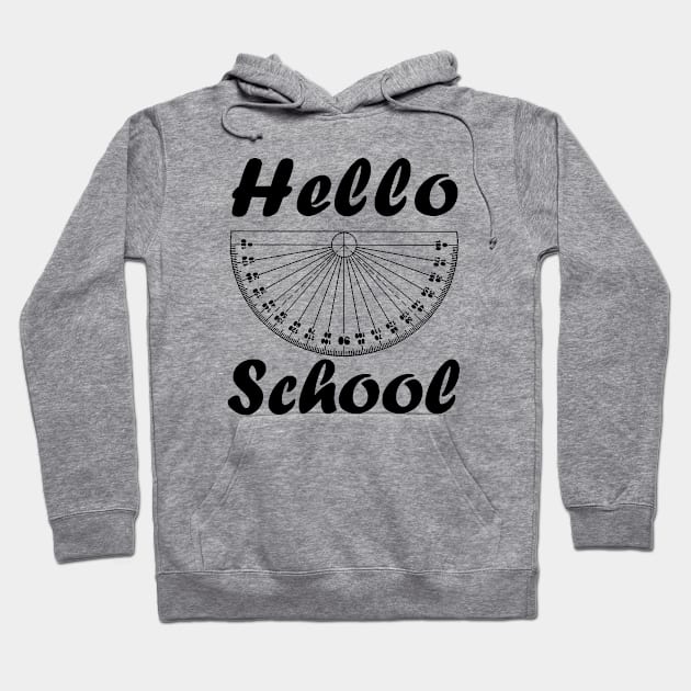 Hello school Hoodie by sarahnash